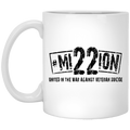Veteran Coffee Mug Million United In The War Against Veteran Suicide 11oz - 15oz White Mug CustomCat