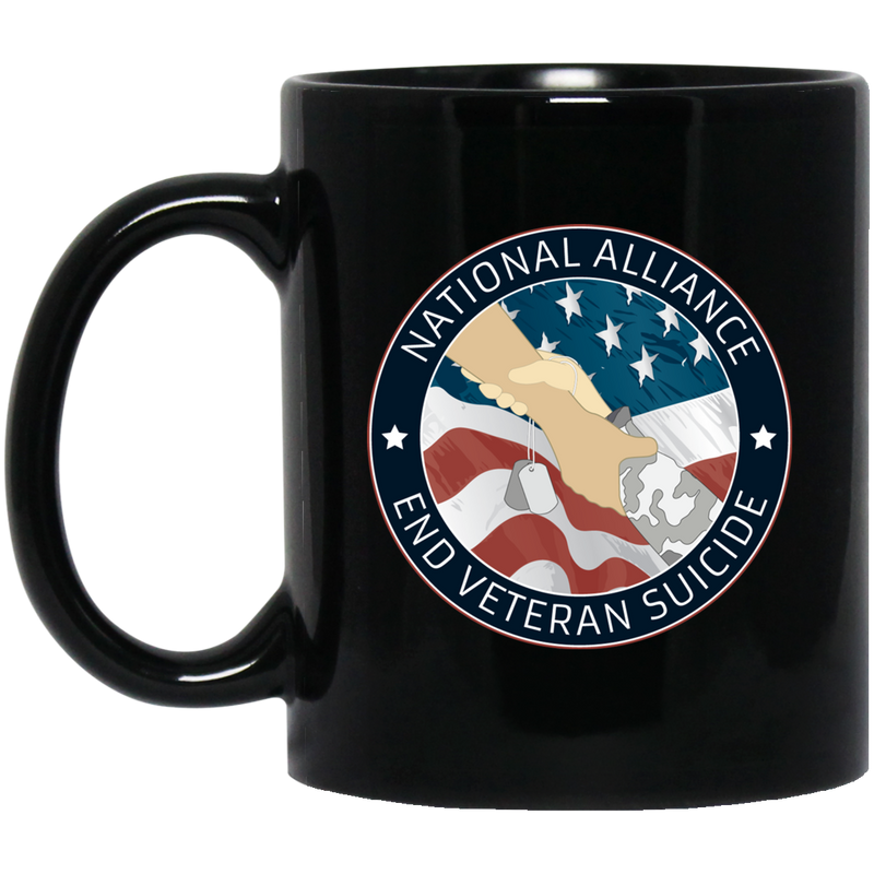 Veteran Coffee Mug National Alliance End Veteran Suicide 11oz - 15oz Black Mug CustomCat