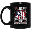 Veteran Coffee Mug Real Brothers Impossible To Forget Hard To Find Difficult To Leave Veteran 11oz - 15oz Black Mug CustomCat