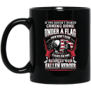 Veteran Coffee Mug Respect Our Fallen Heroes Veteran 11oz - 15oz Black Mug CustomCat