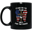 Veteran Coffee Mug Stand For The Flag Kneel For The Cross Veteran 11oz - 15oz Black Mug CustomCat