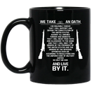Veteran Coffee Mug Take An Oath Defend The Constitution Of The United States Live By It 11oz - 15oz Black Mug CustomCat