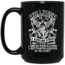 Veteran Coffee Mug Top 5 Things I Leave The Service With DD 214 Warped Sense Of Humor 11oz - 15oz Black Mug CustomCat