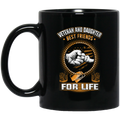 Veteran Coffee Mug Veteran And Daughter Best Friends For Life 11oz - 15oz Black Mug CustomCat
