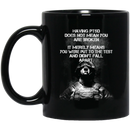 Veteran Coffee Mug Veteran Having PTSD Does Not Mean You Are Broken 11oz - 15oz Black Mug CustomCat