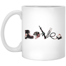 Veteran Coffee Mug Veteran Love Flowers 11oz - 15oz White Mug CustomCat