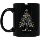 Veteran Coffee Mug Veteran - Merry Christmas Tree Gun 11oz - 15oz Black Mug CustomCat