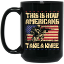 Veteran Coffee Mug Veteran This Is How Americans Take A Knee Tee 11oz - 15oz Black Mug CustomCat
