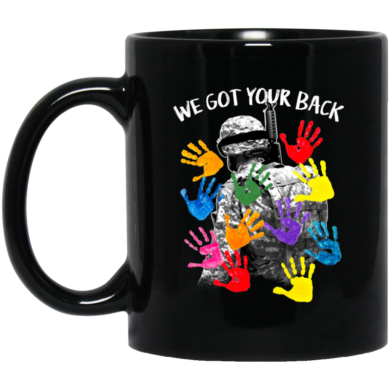 Veteran Coffee Mug Veteran - We Got Your Back 11oz - 15oz Black Mug CustomCat