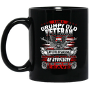 Veteran Mug I Am A Grumpy Old Veteran My Level Of Sarcasm Depends On Your Level Of Stupidity 11oz - 15oz Black Mug CustomCat