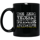Veteran Mug The Zero Veteran Suicide Initiative Working Together To End Veteran Suicide 11oz - 15oz Black Mug CustomCat