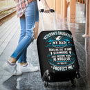 Veteran's Daughter Is Protected By Her Dad Luggage Cover interestprint