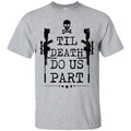 Veteran Sniper T-Shirt Til Death Do Us Part Sniper Skullcap Tee Shirts CustomCat