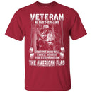Veteran Someone Who Will Knock You Out For Stepping On The American Flag Shirts CustomCat