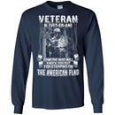 Veteran Someone Who Will Knock You Out For Stepping On The American Flag Shirts CustomCat