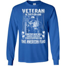 Veteran Someone Who Will Knock You Out For Stepping On The American Flag Shirts CustomCat
