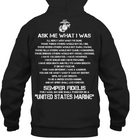 Veteran T Shirt Ask Me What I Was Semper Fidelis United States Marine Shirts GearLaunch