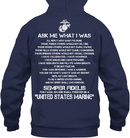 Veteran T Shirt Ask Me What I Was Semper Fidelis United States Marine Shirts GearLaunch
