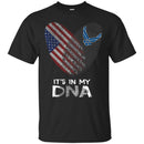 Veteran T Shirt Fingerprints It's In My DNA Navy Veteran Shirt CustomCat