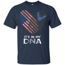 Veteran T Shirt Fingerprints It's In My DNA Navy Veteran Shirt CustomCat