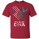 Veteran T Shirt Fingerprints It's In My DNA Navy Veteran Shirt CustomCat
