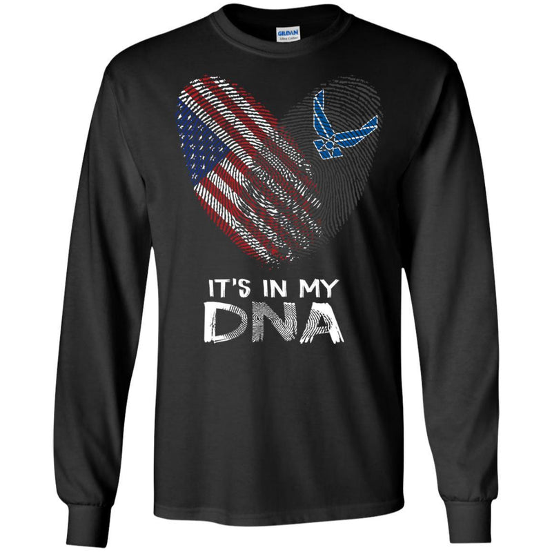 Veteran T Shirt Fingerprints It's In My DNA Navy Veteran Shirt CustomCat