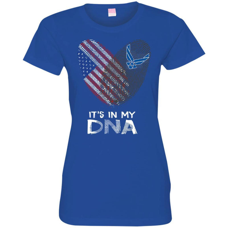 Veteran T Shirt Fingerprints It's In My DNA Navy Veteran Shirt CustomCat
