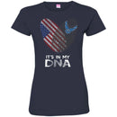 Veteran T Shirt Fingerprints It's In My DNA Navy Veteran Shirt CustomCat