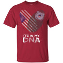 Veteran T Shirt Fingerprints It's In My DNA The Coast Guard Veteran Shirts CustomCat