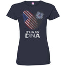 Veteran T Shirt Fingerprints It's In My DNA The Coast Guard Veteran Shirts CustomCat