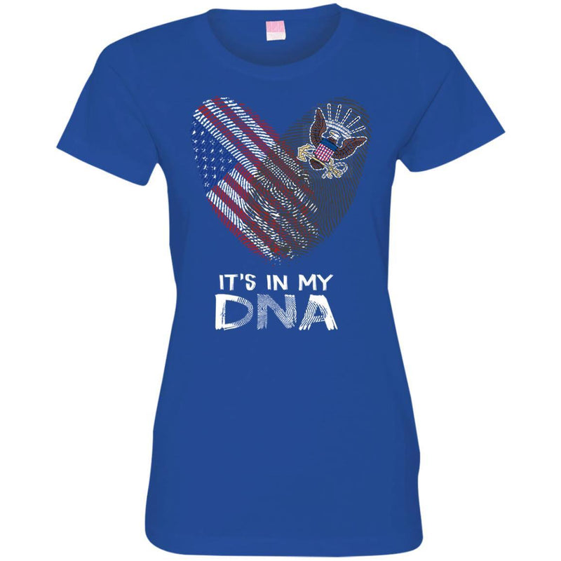 Veteran T Shirt Fingerprints It's In My DNA Veteran Shirts CustomCat