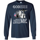 Veteran T Shirt God Designed Me Created Me Blesses Me Heals Defends Forgives Loves Me Shirts CustomCat