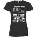 VETERAN T-SHIRT I STAND FOR THE FLAG I KNEEL FOR THE FALLEN VETERANS DAY TEE SHIRT CustomCat