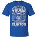 VETERAN T SHIRT I WOULD RATHER BE OFFENDED BY TRUMP THAN LEFT FOR DEAD BY CLINTON SKULLCAP TEE SHIRT CustomCat