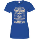 VETERAN T SHIRT I WOULD RATHER BE OFFENDED BY TRUMP THAN LEFT FOR DEAD BY CLINTON SKULLCAP TEE SHIRT CustomCat