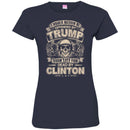 VETERAN T SHIRT I WOULD RATHER BE OFFENDED BY TRUMP THAN LEFT FOR DEAD BY CLINTON SKULLCAP TEE SHIRT CustomCat