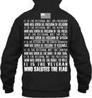 VETERAN T SHIRT IT IS THE VETERAN WHO SALUTES THE FLAG SHIRTS GearLaunch