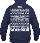 VETERAN T SHIRT IT IS THE VETERAN WHO SALUTES THE FLAG SHIRTS GearLaunch