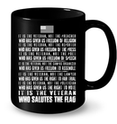 VETERAN T SHIRT IT IS THE VETERAN WHO SALUTES THE FLAG SHIRTS GearLaunch