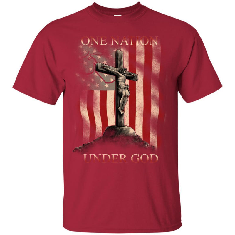 Veteran T Shirt One Nation Under God Tees Shirts CustomCat