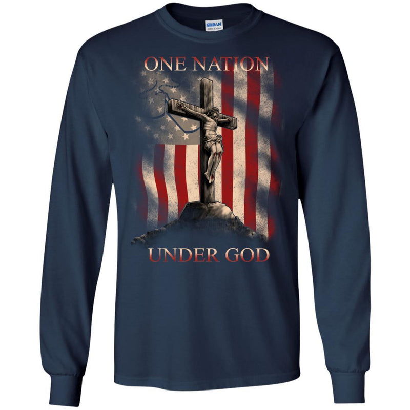 Veteran T Shirt One Nation Under God Tees Shirts CustomCat