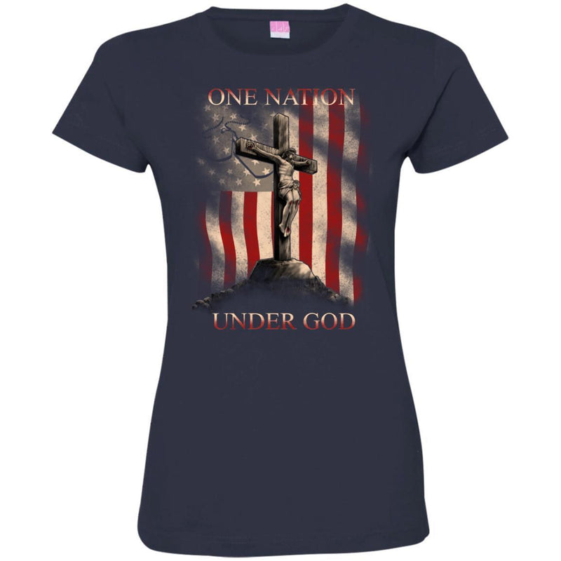 Veteran T Shirt One Nation Under God Tees Shirts CustomCat