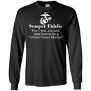 Veteran T Shirt Semper Fidelis For I Was Am And Shall Forever Be A United States Marine Shirts CustomCat