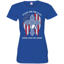 Veteran T Shirt Stand For The Flag Kneel For The Cross Veteran Tee Shirt CustomCat