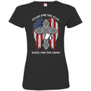 Veteran T Shirt Stand For The Flag Kneel For The Cross Veteran Tee Shirt CustomCat