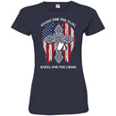 Veteran T Shirt Stand For The Flag Kneel For The Cross Veteran Tee Shirt CustomCat