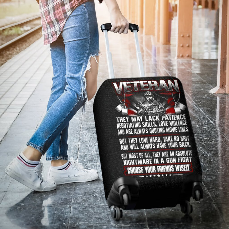 Veteran They Lack Negotiating Skills Luggage Cover interestprint