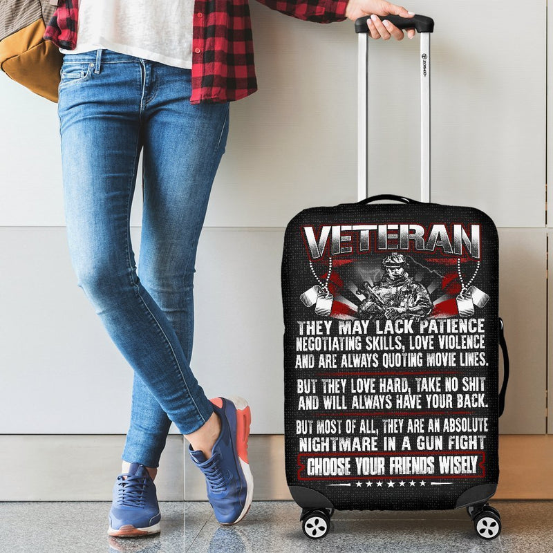 Veteran They Lack Negotiating Skills Luggage Cover interestprint
