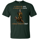 Veteran Tshirt - A Female Veteran Of Christ CustomCat