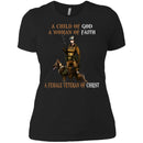 Veteran Tshirt - A Female Veteran Of Christ CustomCat